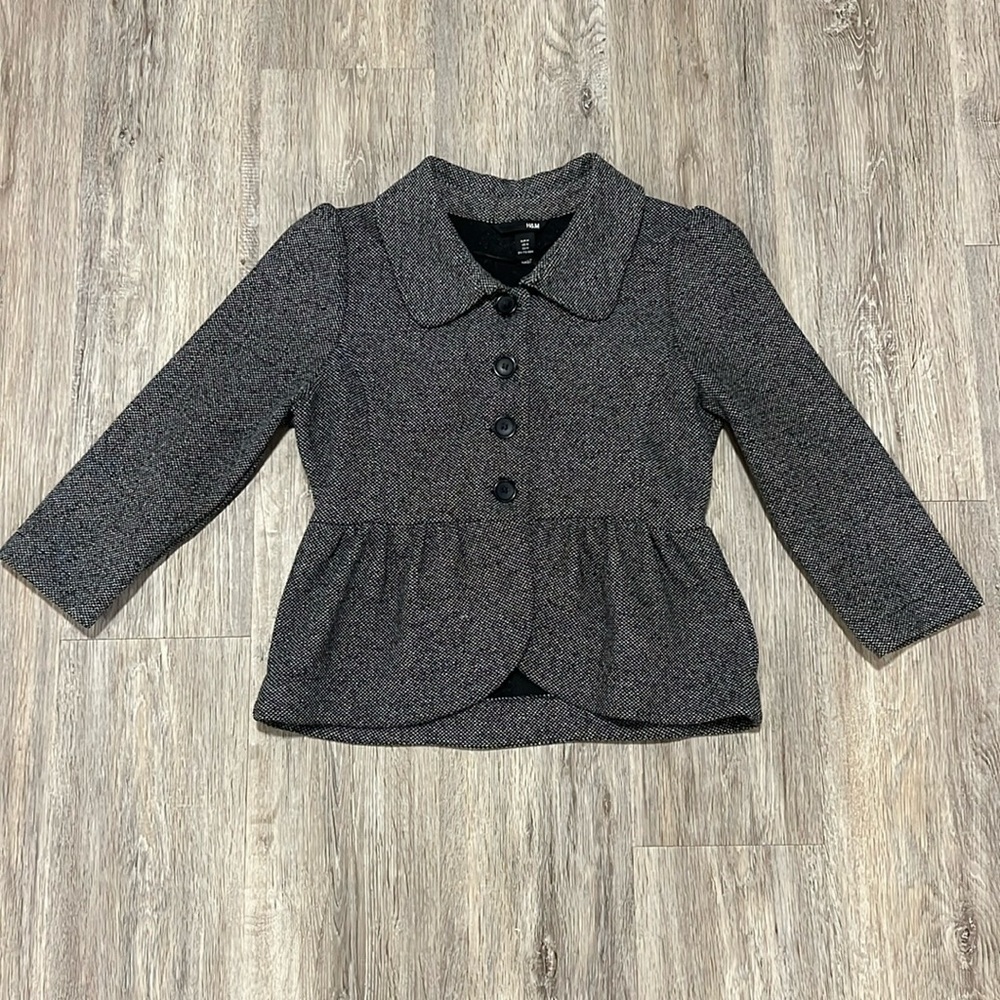 H&M Tweed Peplum Blazer​​​